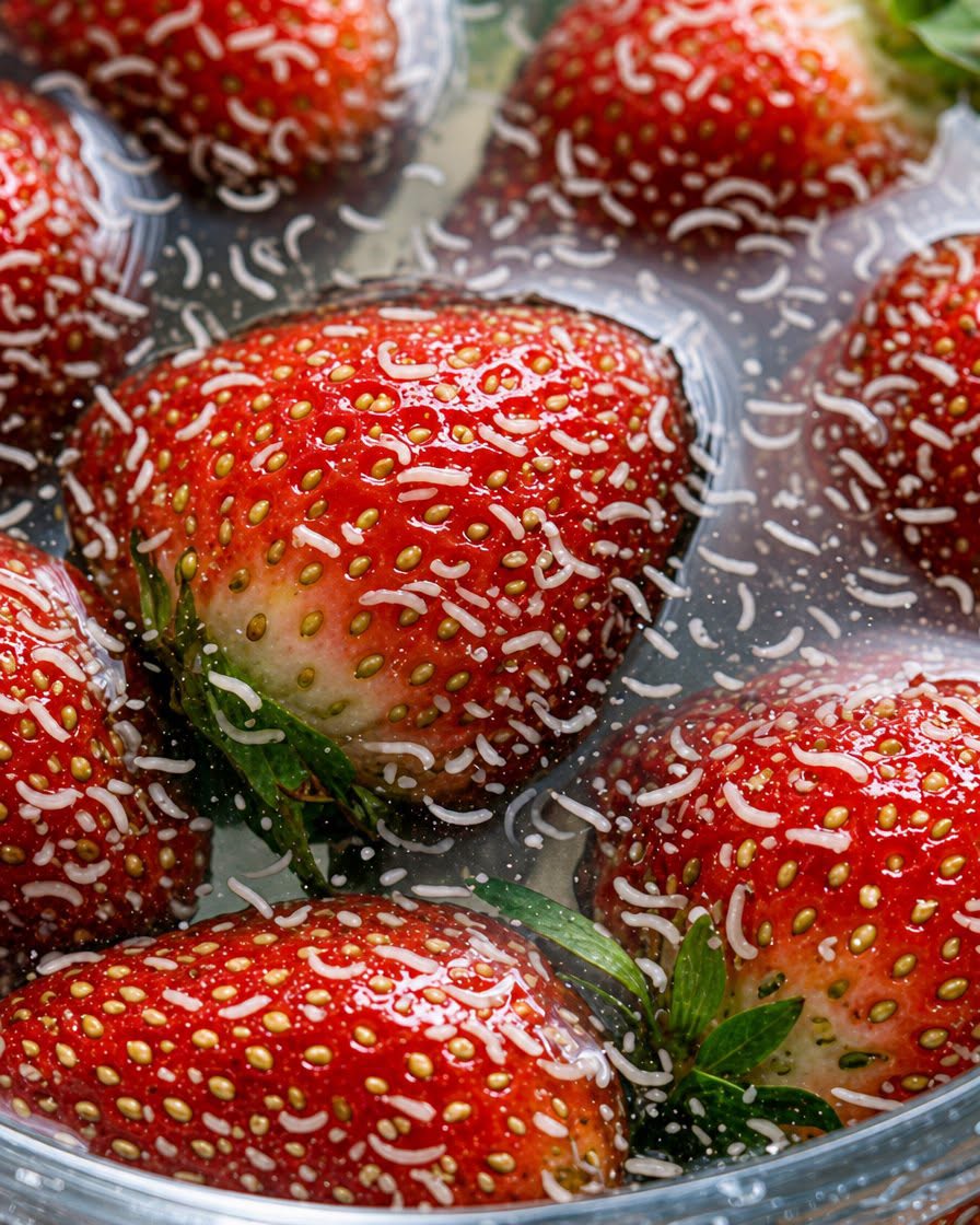 Why Tiny White Larvae Sometimes Appear in Fresh Berries, According to Experts…