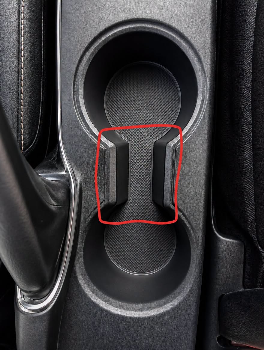 What Is the Weird Gap Between Car Cup Holders For?
