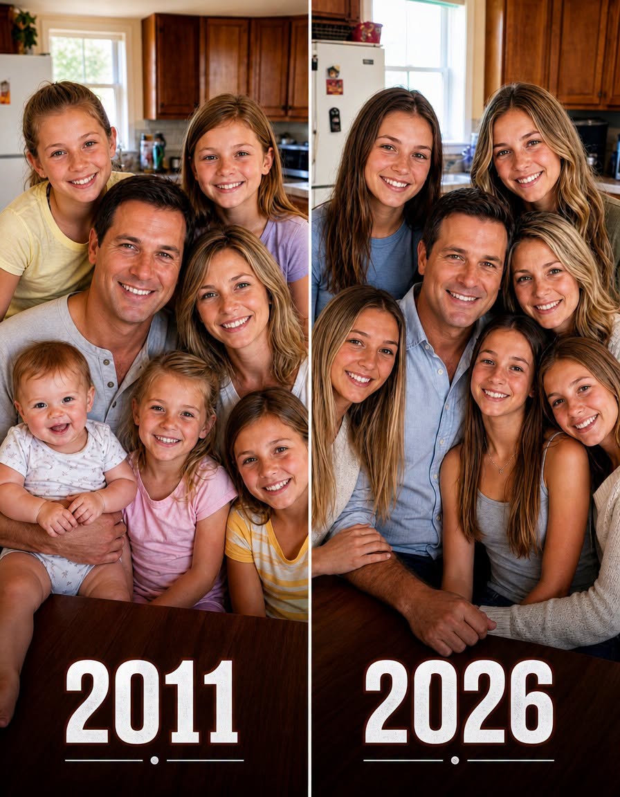 After My Wife Left, I Raised Our Six Daughters Alone — Years Later, She Returned