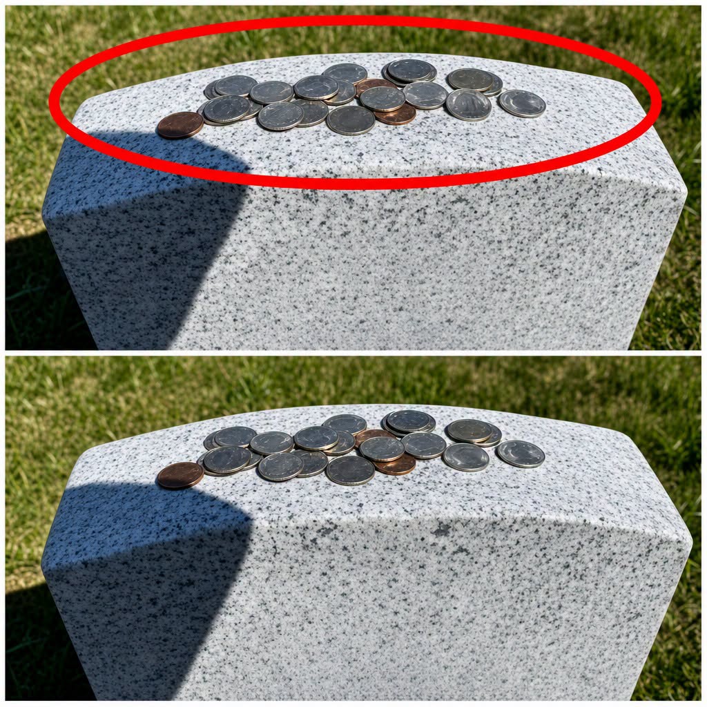 The Meaning Behind the Tradition of Coins on Gravestones: A Quiet Language of Respect and Remembrance