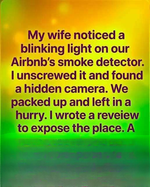 The Blinking Light in Our Airbnb Smoke Detector Wasn’t Normal — What We Discovered Turned Our Vacation Into a Terrifying Escape and Left Us Questioning Every Rental We’ve Ever Booked